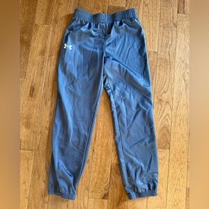 Under Armour Kids' Blue Gray Joggers Size YMD